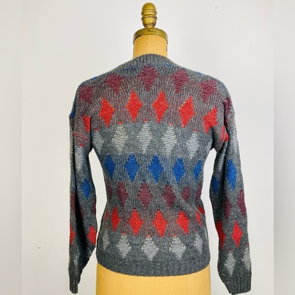 Vintage Exchange Unlimited Cardigan V Neck Sweater, Grandpa Sweater, XS, NOS - Picture 3 of 9